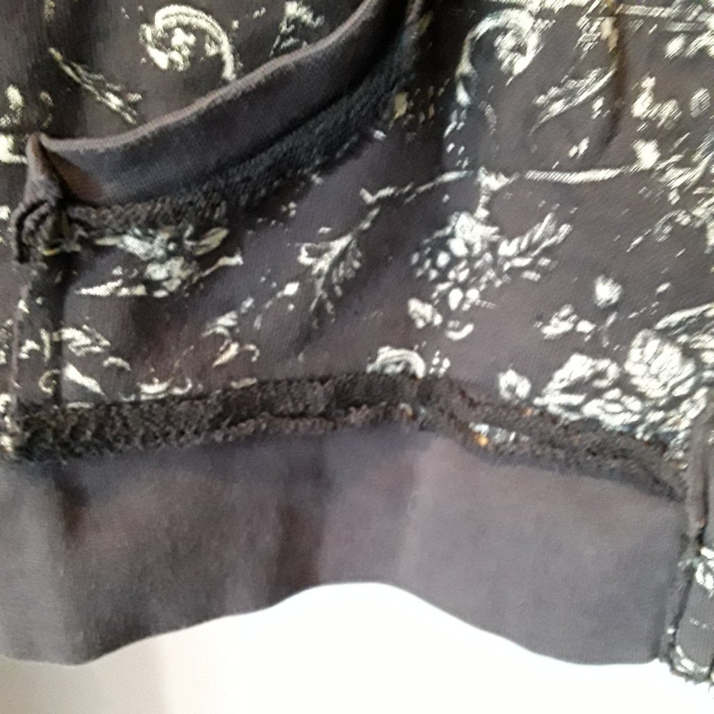 Miss Me brown tan floral hooded zip sweatshirt - Picture 6 of 10